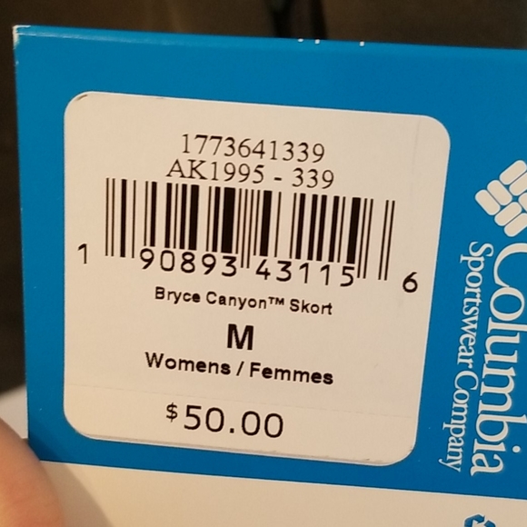 Columbia Bryce Canyon Skort with Zipper Pockets - Picture 5 of 6